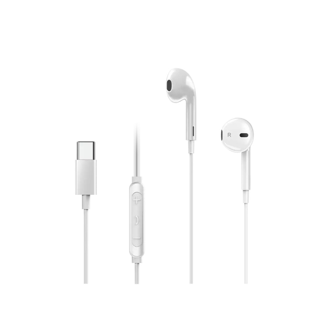 Genius HS-M365 USB-C Wired Headset White Genius HS-M365 USB-C Wired Headset White