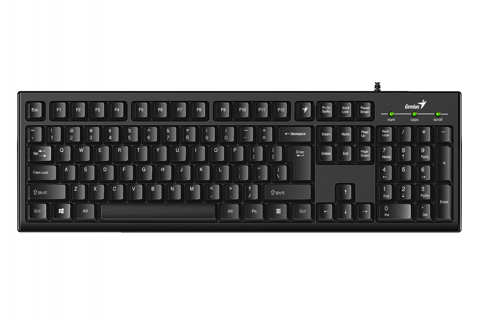 Billentyűzet Genius Smart KB-100 billentyűzet Black HU Billentyűzet Genius Smart KB-100 billentyűzet Black HU