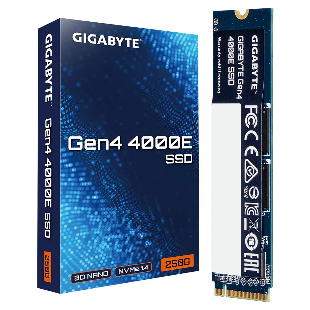 Winchester SSD Gigabyte 250GB M.2 2280 NVMe Gen4 4000E Winchester SSD Gigabyte 250GB M.2 2280 NVMe Gen4 4000E