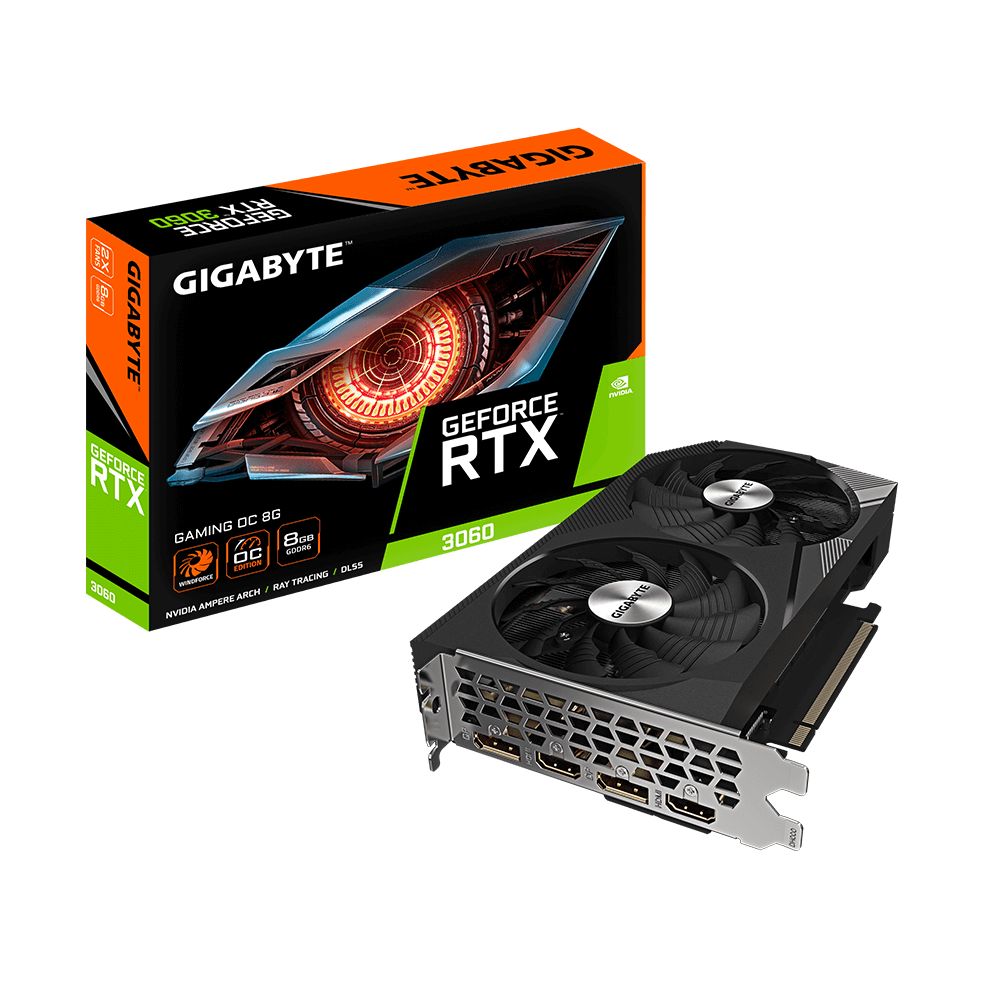 Videókártya Gigabyte RTX3060 GAMING OC 8G 2.0 (LHR) Videókártya Gigabyte RTX3060 GAMING OC 8G 2.0 (LHR)