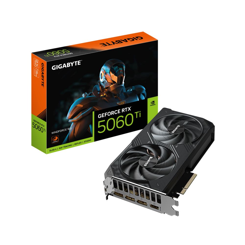 Videókártya Gigabyte RTX5060 TI WINDFORCE 16G Videókártya Gigabyte RTX5060 TI WINDFORCE 16G