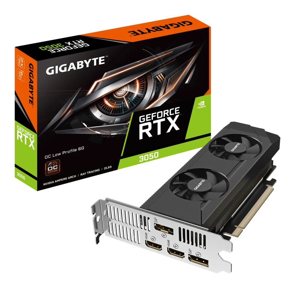 Videókártya Gigabyte RTX3050 OC LOW PROFILE 6G Videókártya Gigabyte RTX3050 OC LOW PROFILE 6G