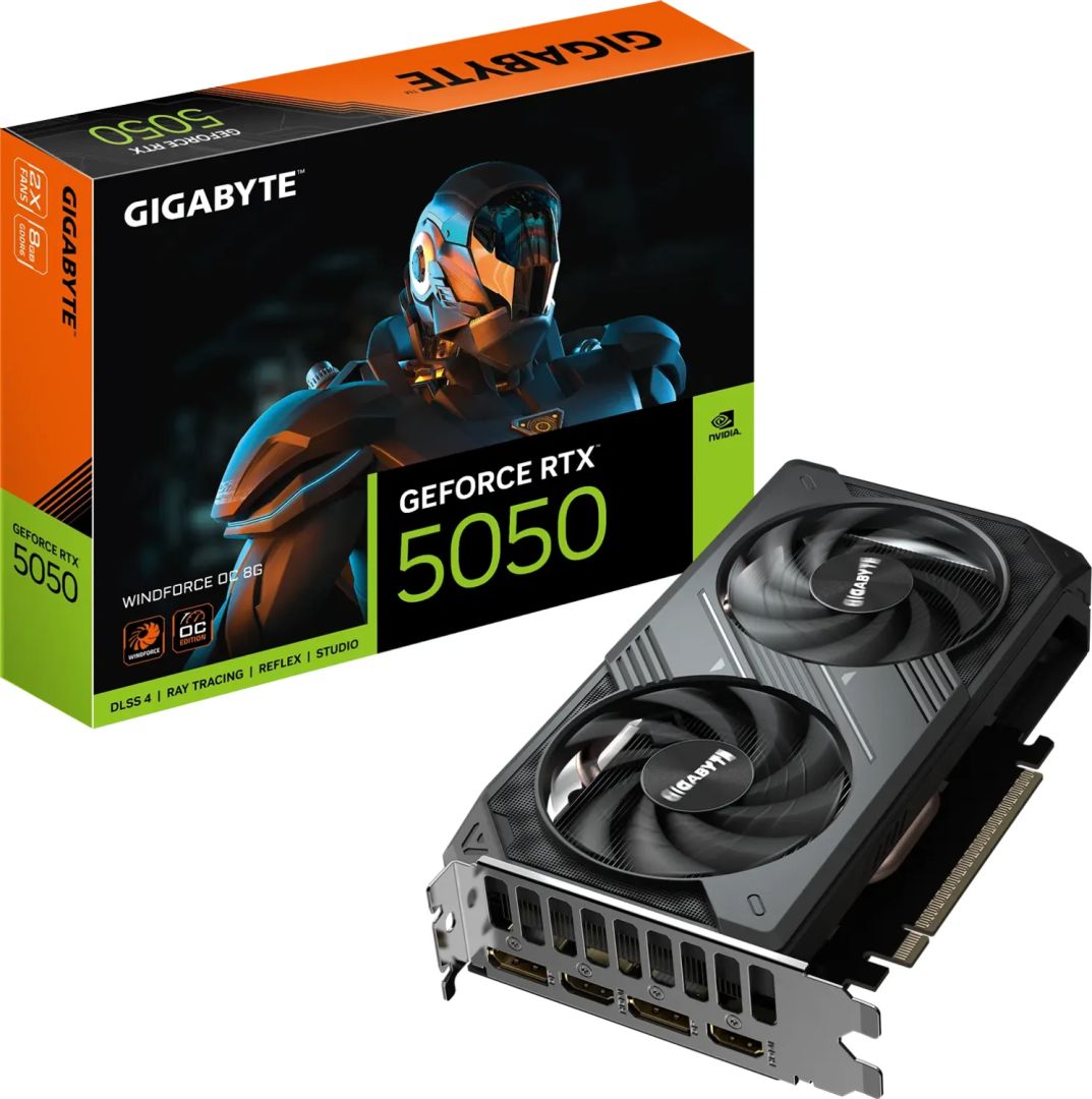 Videókártya Gigabyte RTX5050 Windforce OC 8GB Videókártya Gigabyte RTX5050 Windforce OC 8GB