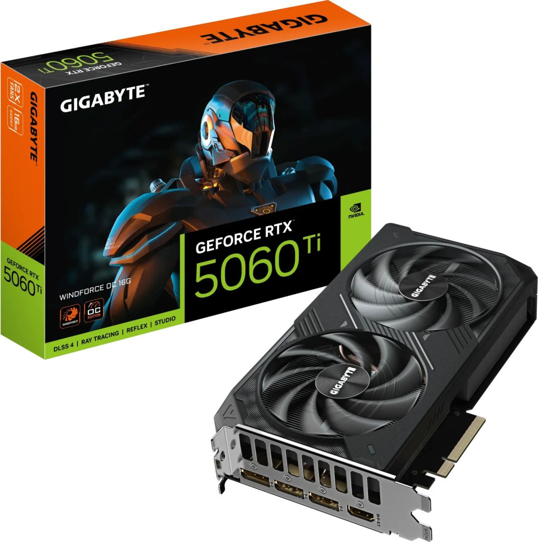 Videókártya Gigabyte RTX5060 TI WINDFORCE OC 16G
