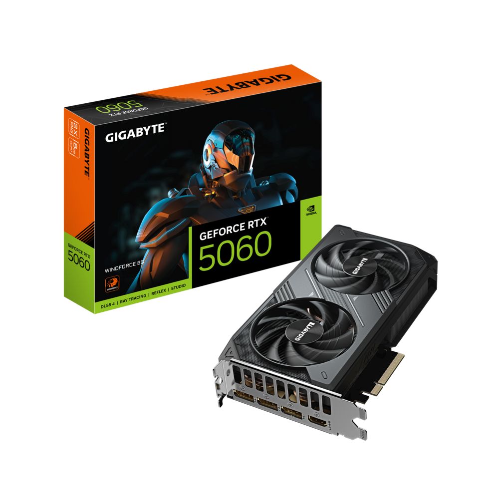 Videókártya Gigabyte RTX5060 WINDFORCE 8G Videókártya Gigabyte RTX5060 WINDFORCE 8G