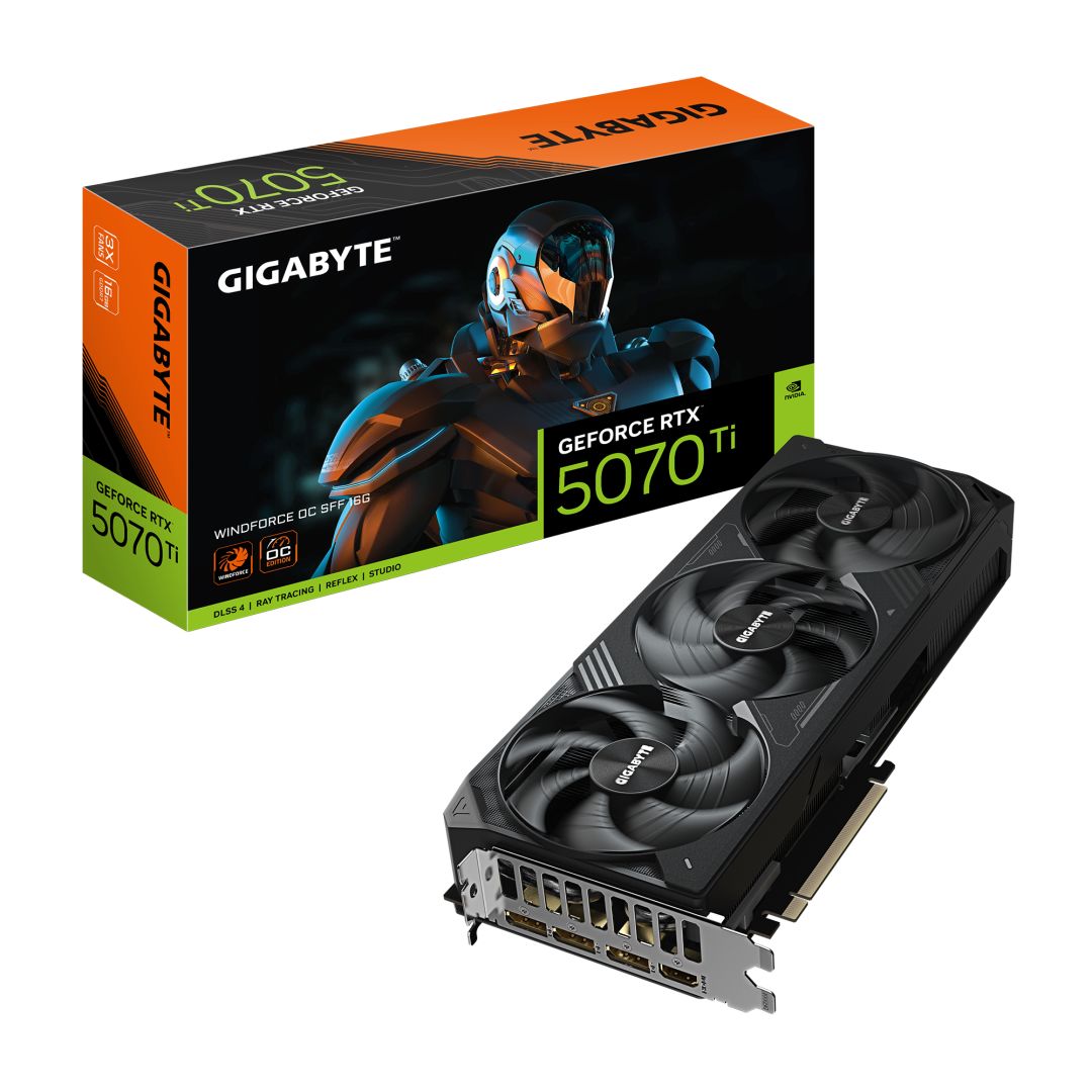 Videókártya Gigabyte RTX5070 TI WINDFORCE OC SFF 16G Videókártya Gigabyte RTX5070 TI WINDFORCE OC SFF 16G