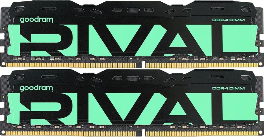 Memória GoodRam 64GB DDR4 3200MHz Kit(2x32GB) Rival Radiant Green Memória GoodRam 64GB DDR4 3200MHz Kit(2x32GB) Rival Radiant Green