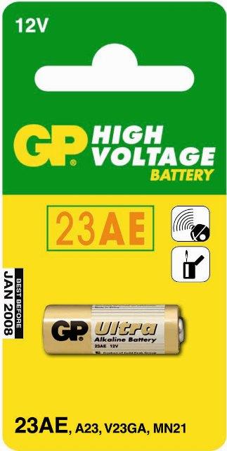 Elem GP Super alkáli elem 23AE 12V A23 V23GA MN21 10x28mm Elem GP Super alkáli elem 23AE 12V A23 V23GA MN21 10x28mm