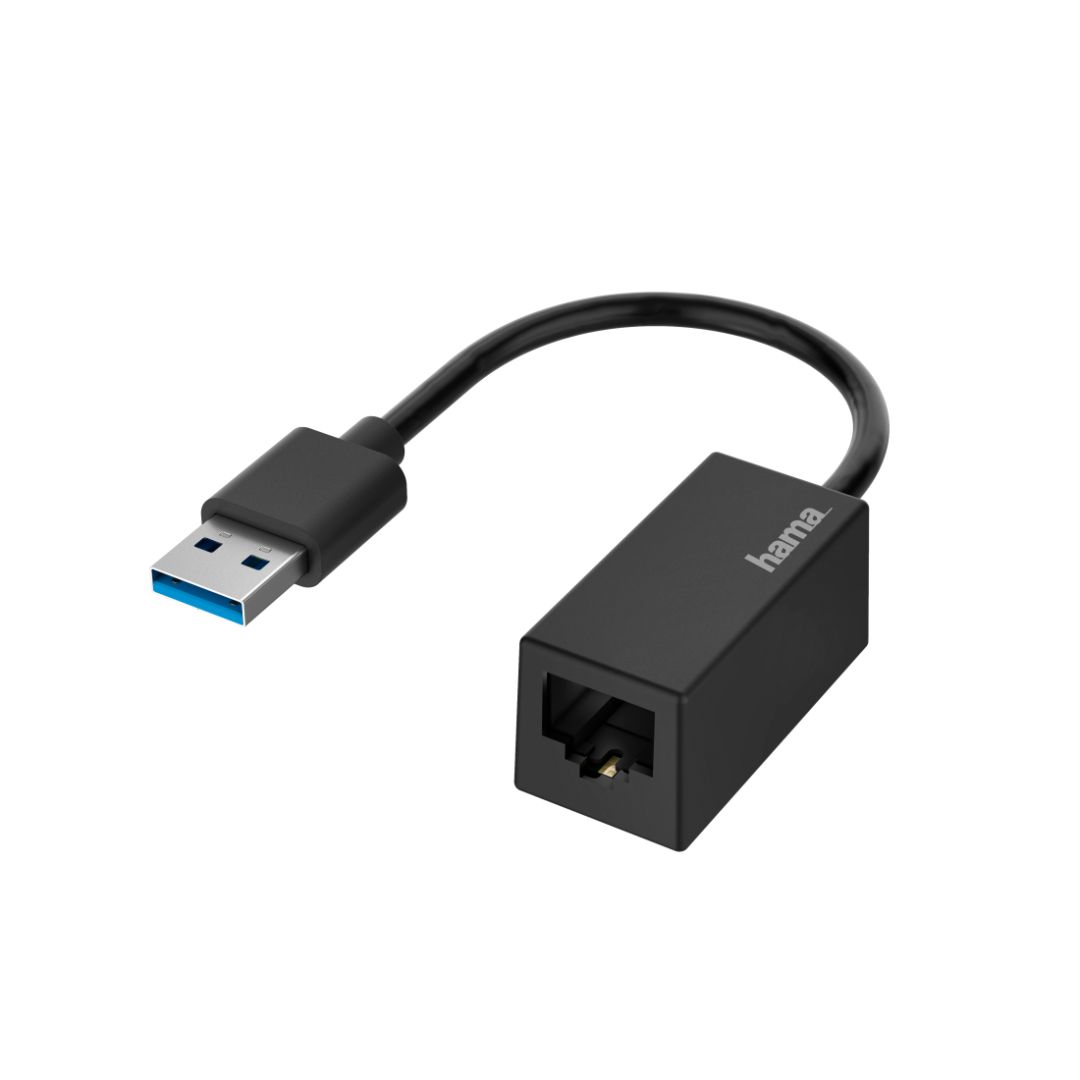 Hálókártya Hama 10/100/1000 USB 3.0 hálózati Ethernet adapter Hálókártya Hama 10/100/1000 USB 3.0 hálózati Ethernet adapter