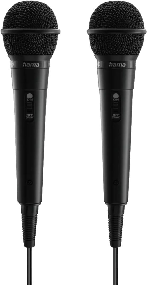 Hama Karaoke Microphone Set Black Hama Karaoke Microphone Set Black