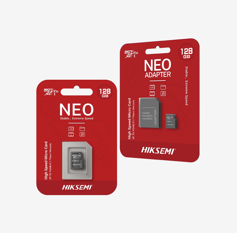 Memóriakártya HikSEMI 32GB microSDHC Neo Class 10 UHS-I + adapterrel Memóriakártya HikSEMI 32GB microSDHC Neo Class 10 UHS-I + adapterrel