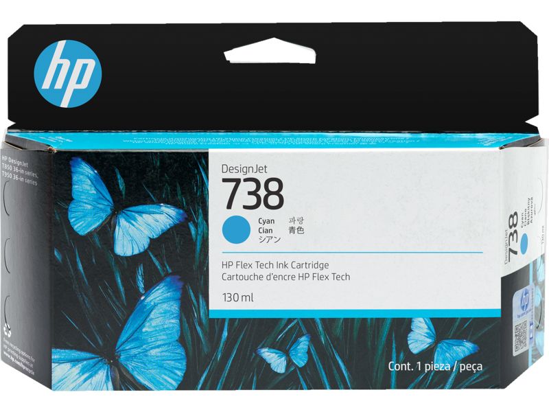 HP 498N5A (738) Cyan tintapatron HP 498N5A (738) Cyan tintapatron