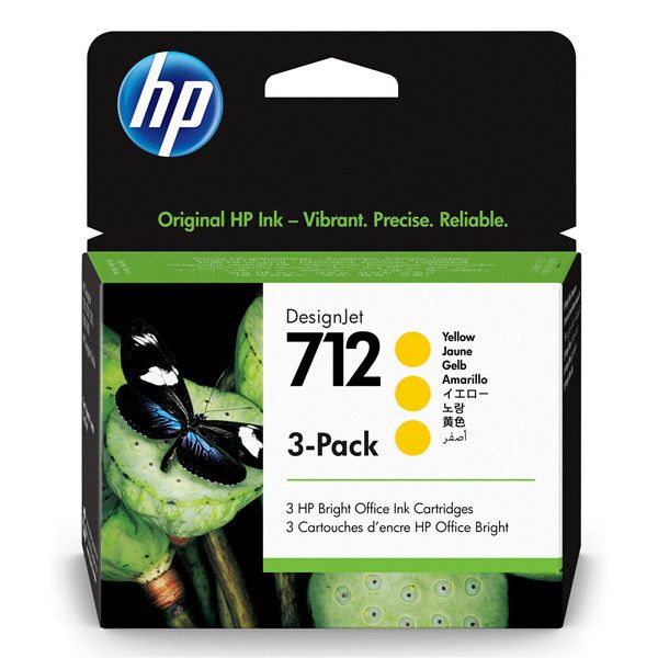 HP 3ED79A (712) Yellow tintapatroncsomag (3pack) HP 3ED79A (712) Yellow tintapatroncsomag (3pack)