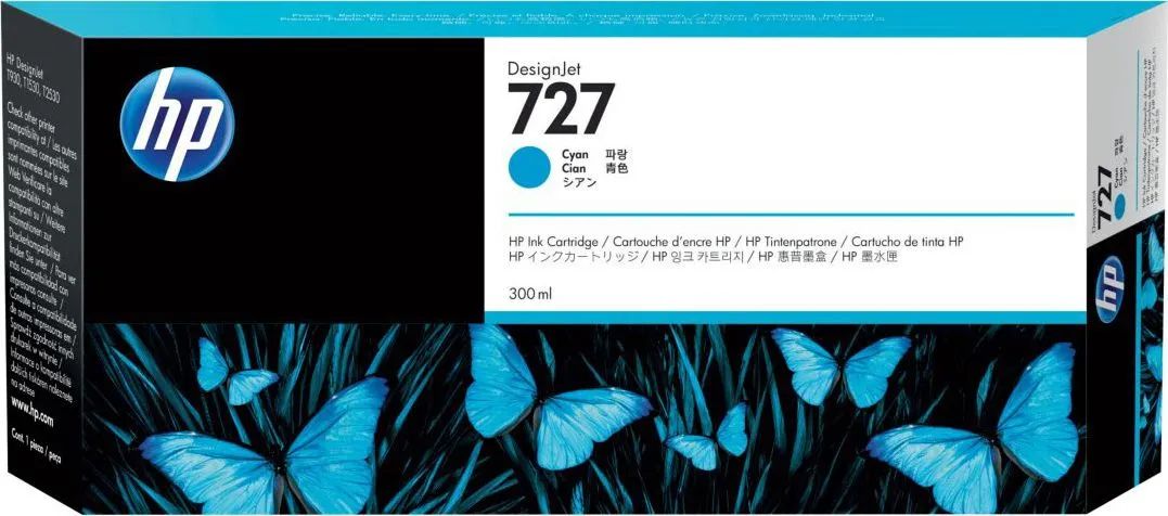 HP F9J76A (727) Cyan tintapatron HP F9J76A (727) Cyan tintapatron