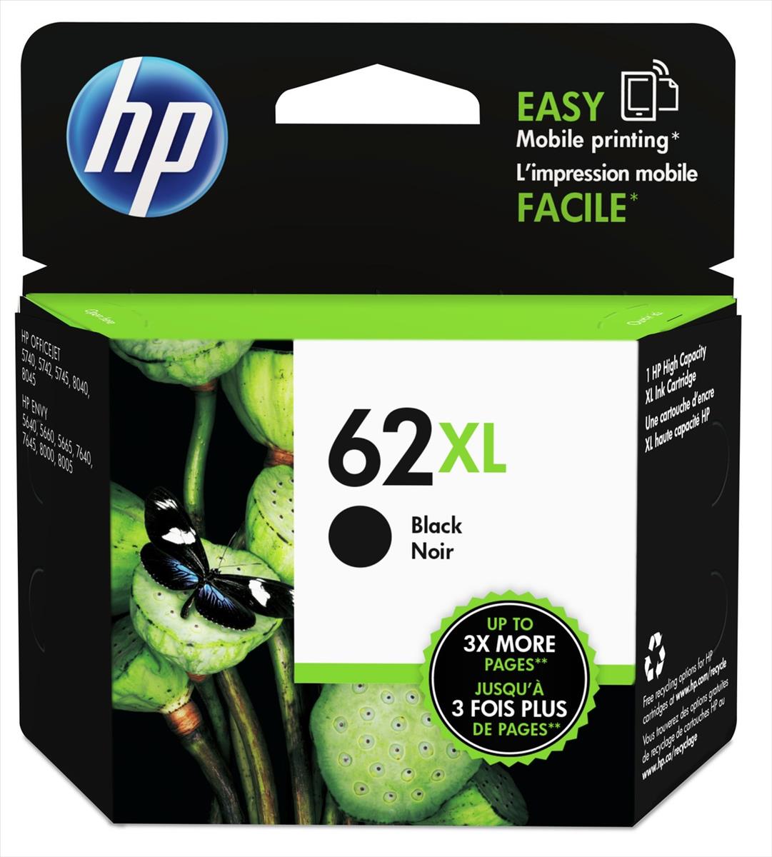HP C2P05AE (62XL) Black tintapatron HP C2P05AE (62XL) Black tintapatron