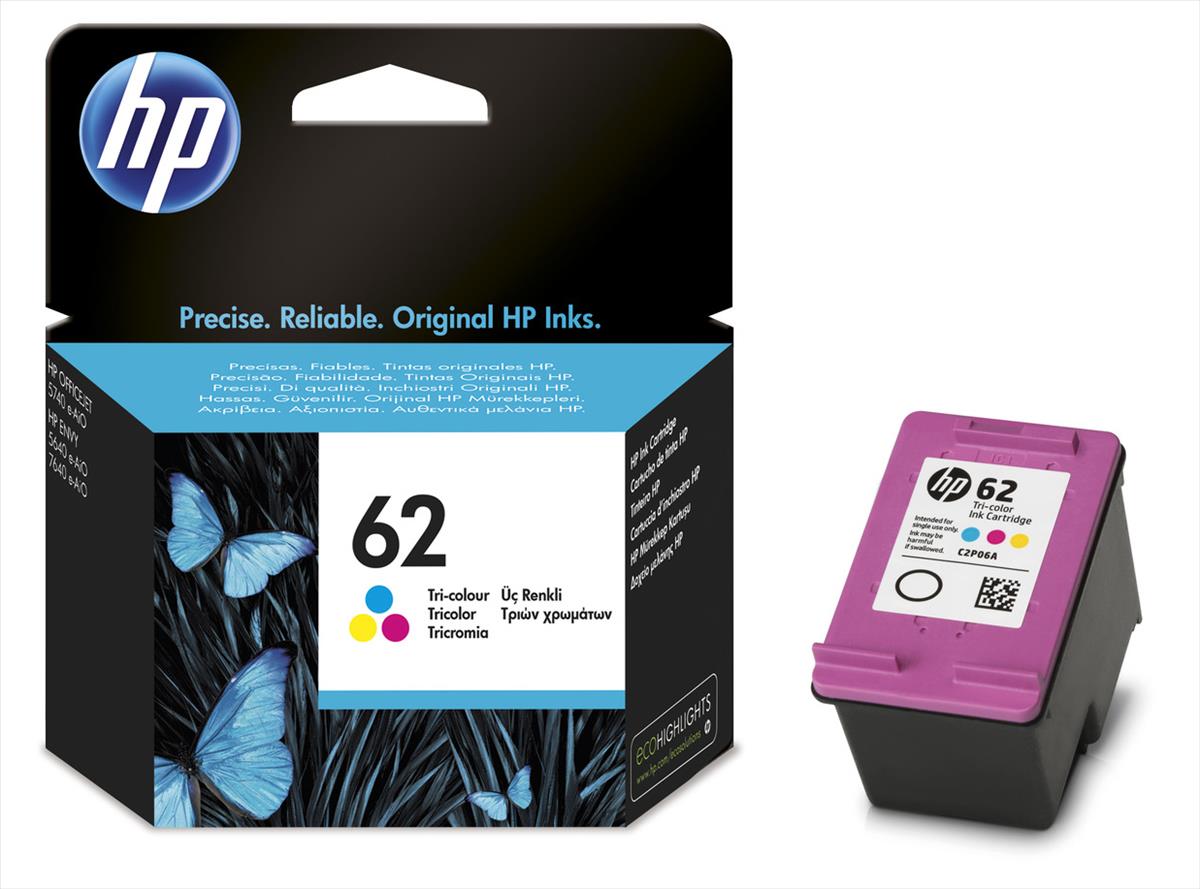 HP C2P06AE (62) Color tintapatron HP C2P06AE (62) Color tintapatron