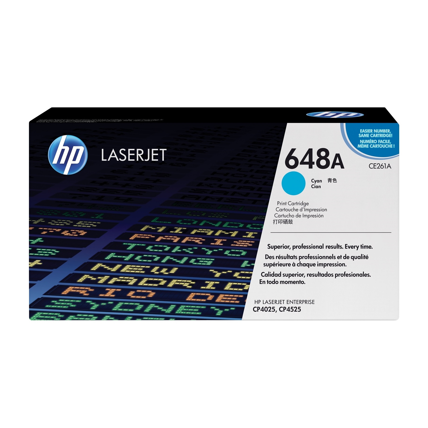 Toner HP CE261A (648A) Cyan toner Toner HP CE261A (648A) Cyan toner