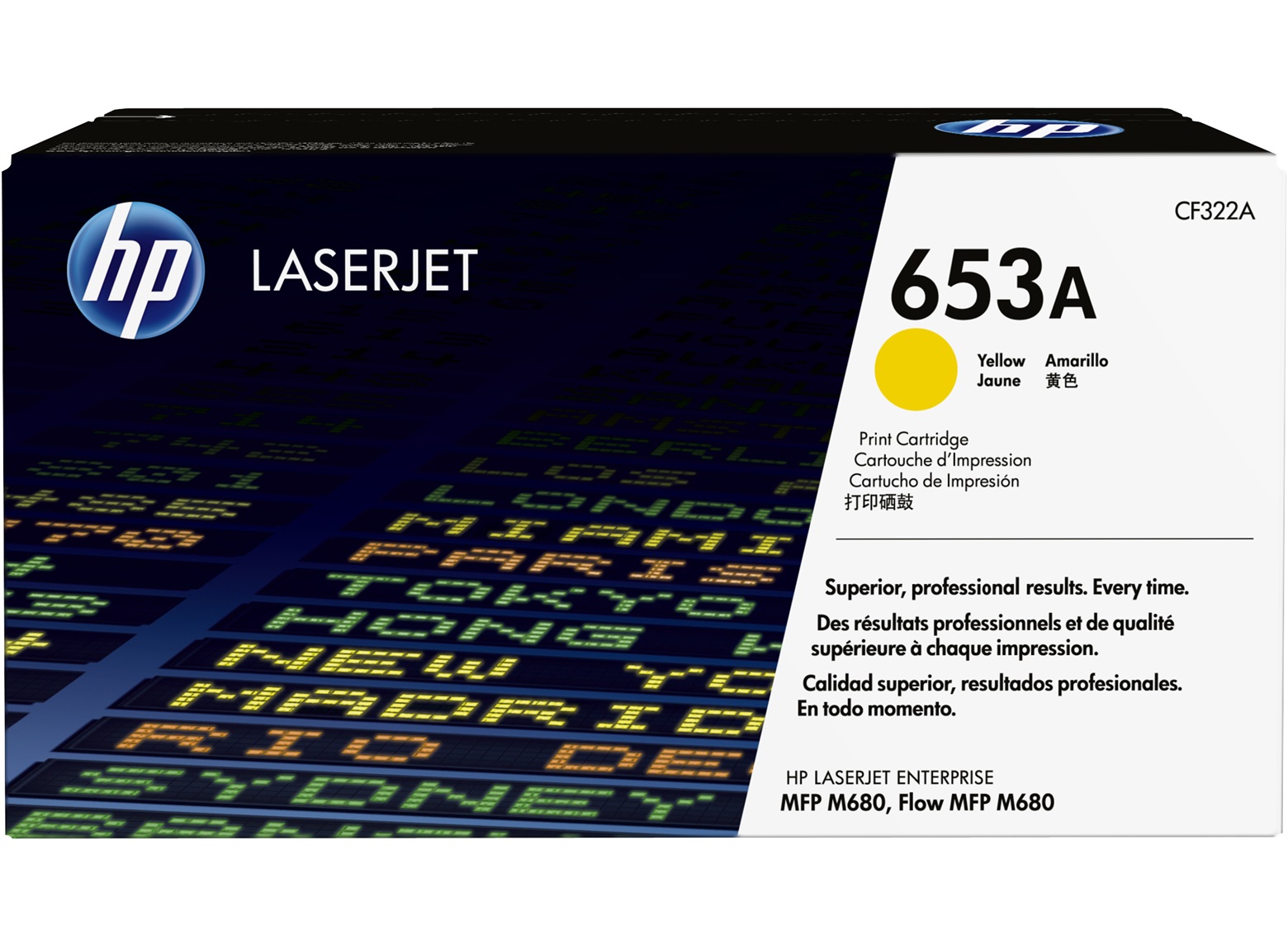 Toner HP CF322A (653A) Yellow toner Toner HP CF322A (653A) Yellow toner