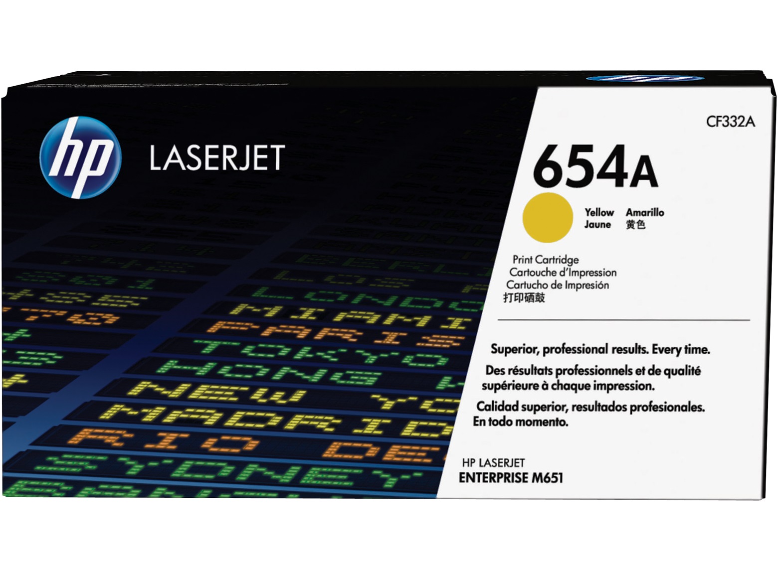 Toner HP CF332A (654A) Yellow toner Toner HP CF332A (654A) Yellow toner