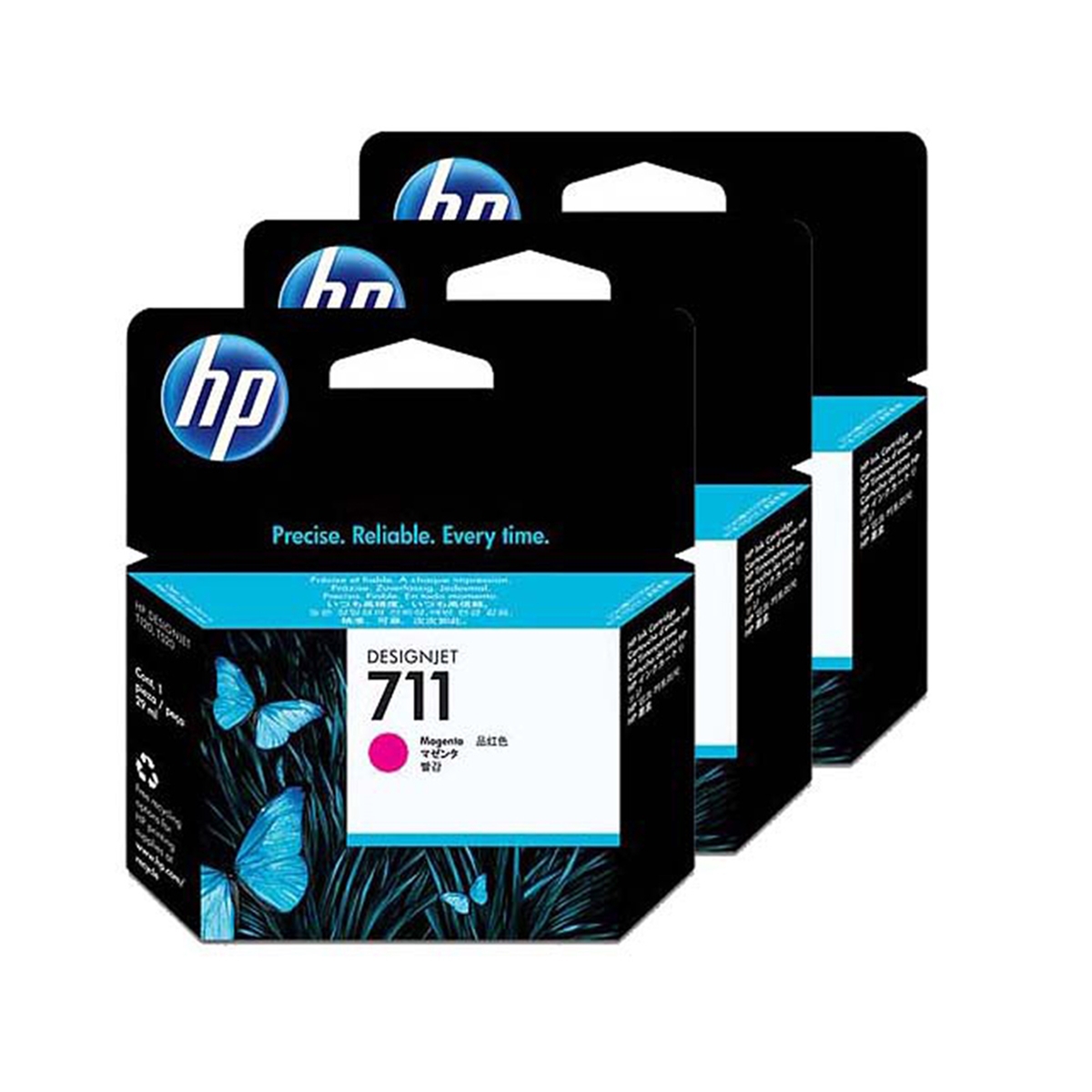 HP CZ135A (711) Magenta 3-pack tintapatron HP CZ135A (711) Magenta 3-pack tintapatron