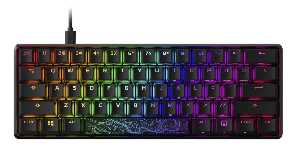 Billentyűzet HP HyperX Alloy Origins 60 RGB HX Red Switch Mechanical Gaming Keyboard Black US Billentyűzet HP HyperX Alloy Origins 60 RGB HX Red Switch Mechanical Gaming Keyboard Black US