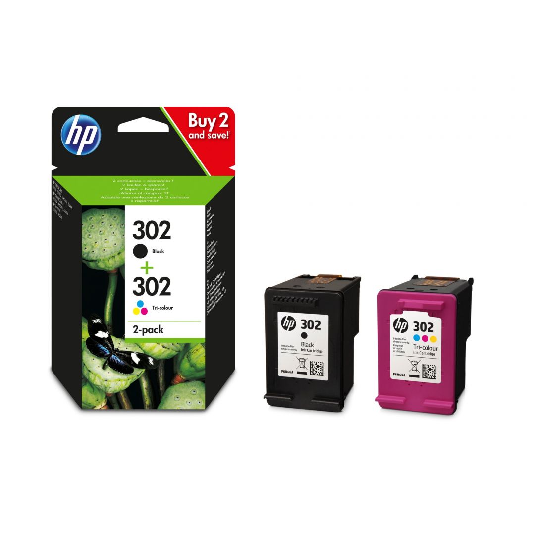 HP X4D37AE (302) Black + Color tintapatron HP X4D37AE (302) Black + Color tintapatron