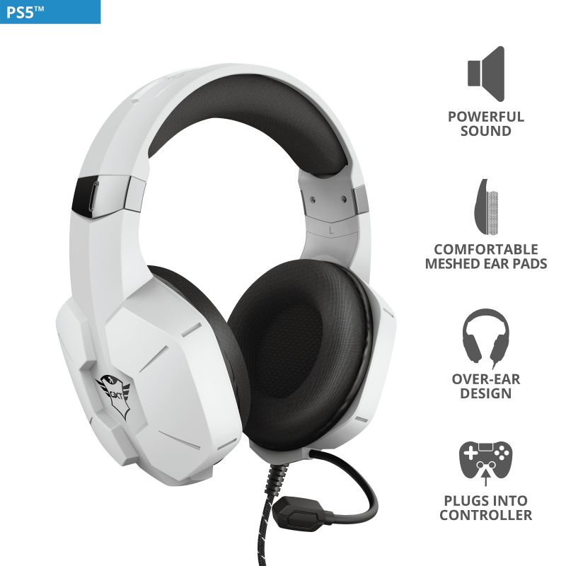 Trust GXT 323W Carus Gaming Headset White Trust GXT 323W Carus Gaming Headset White