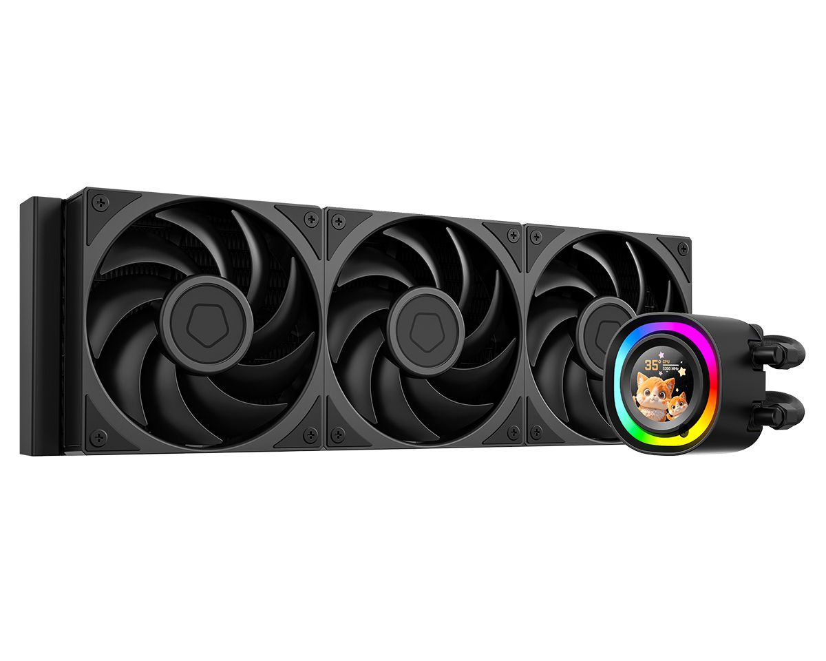 Ventilátorok, Hűtők, Előlapi panelek ID-COOLING FX360 LCD PE