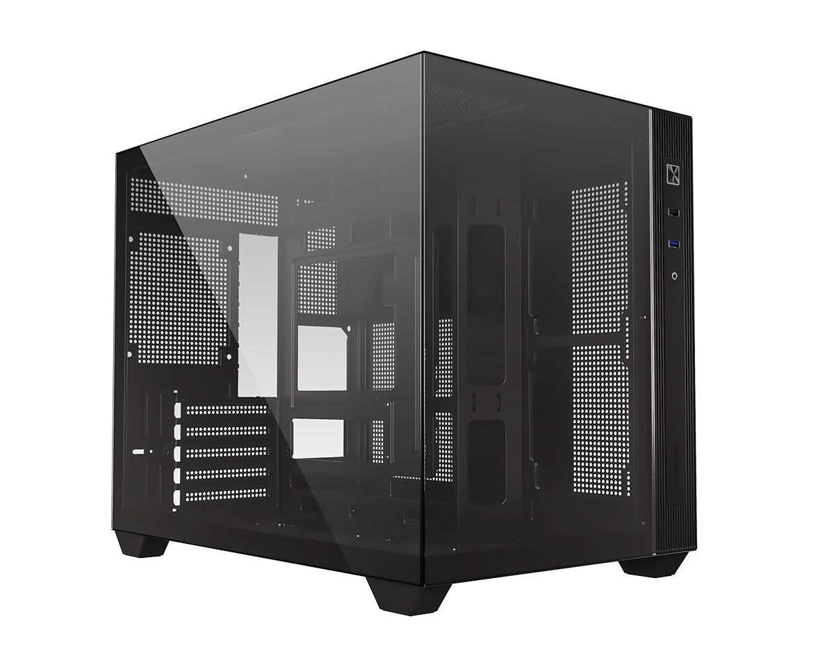 Ház ID-COOLING VIEW 500 Tempered Glass Black