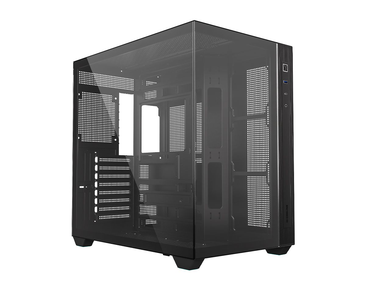 Ház ID-COOLING VIEW 510 Tempered Glass Black