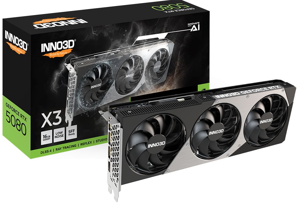 Videókártya Inno3D GeForce RTX5080 16GB GDDR7 X3 Videókártya Inno3D GeForce RTX5080 16GB GDDR7 X3