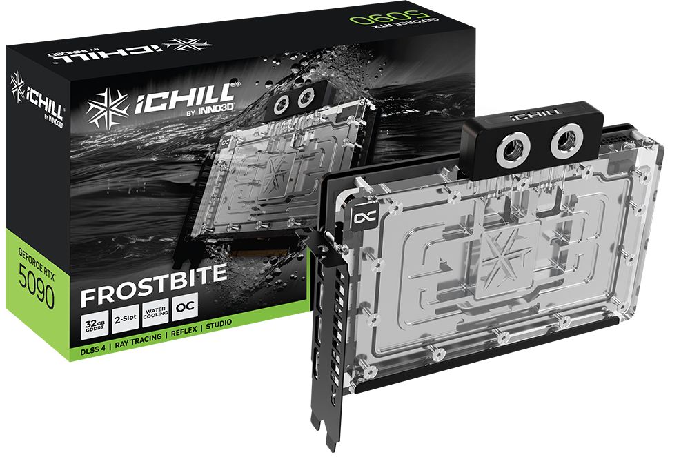 Videókártya Inno3D GeForce RTX5090 32GB GDDR7 iChill Frostbite