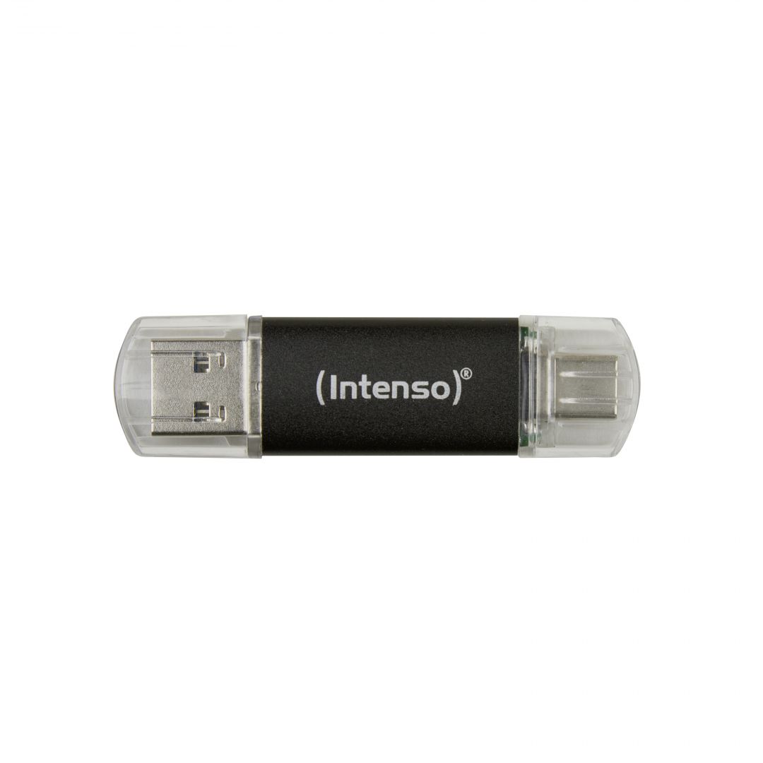 USB Flash RAM Intenso 64GB Twist Line USB3.2 Black USB Flash RAM Intenso 64GB Twist Line USB3.2 Black