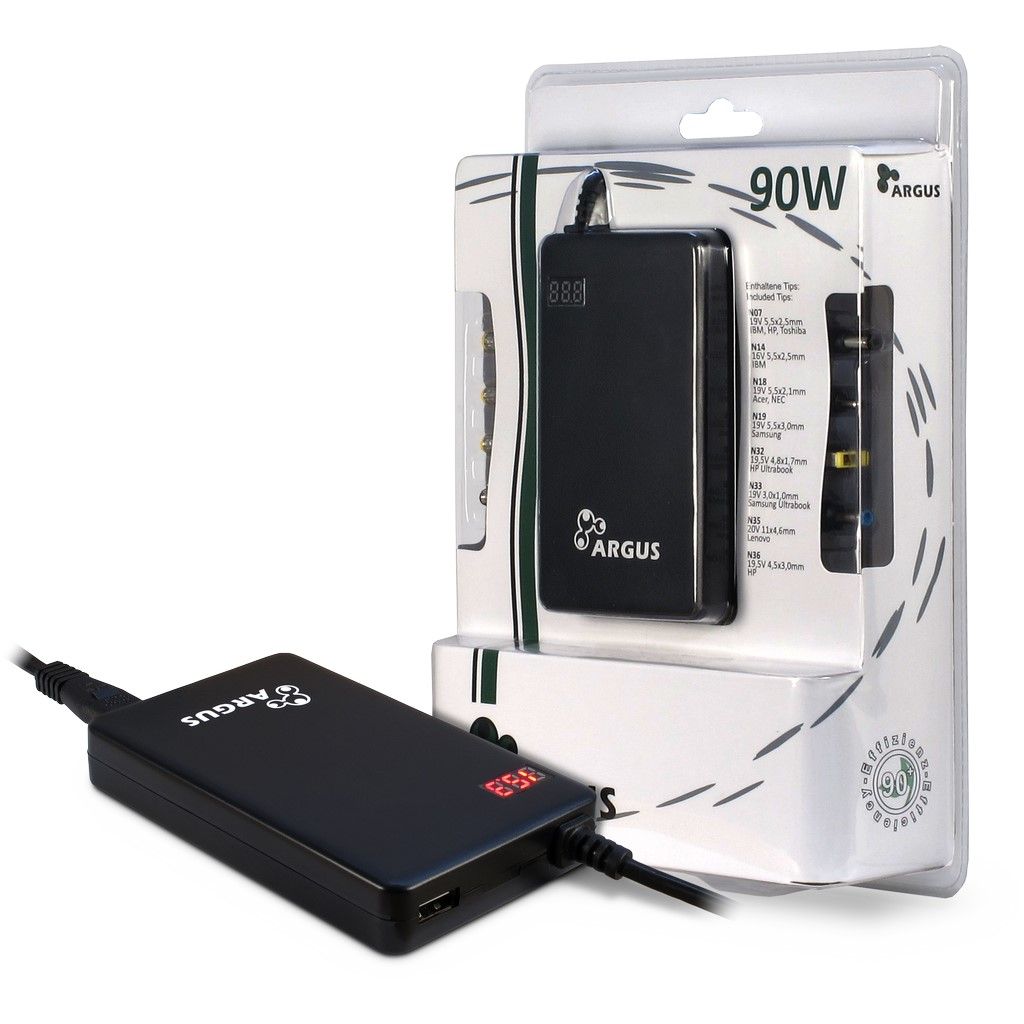 Notebook kiegészítő Inter-Tech 90W Argus NB-90SA Universal Notebook Adapter Notebook kiegészítő Inter-Tech 90W Argus NB-90SA Universal Notebook Adapter