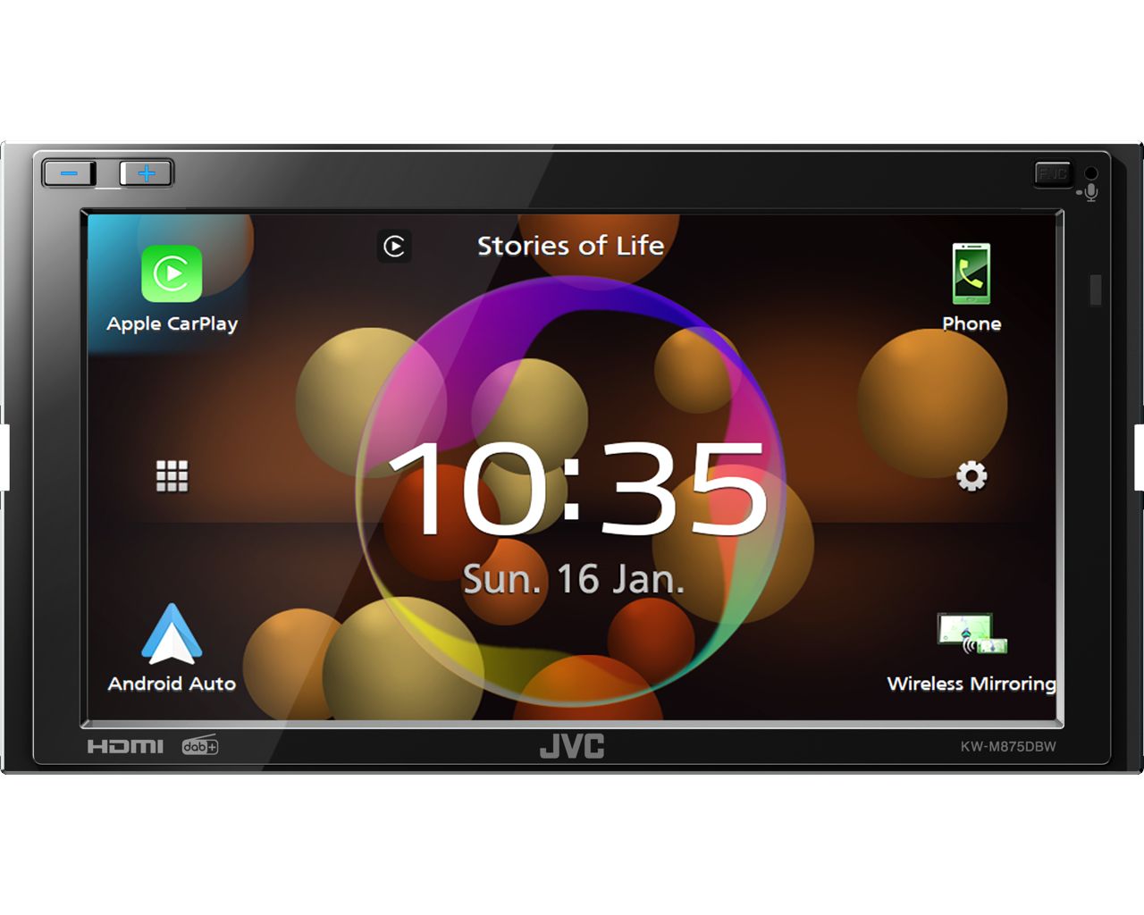 Hi-fi JVC KW-M875DBW AutóHiFi fejegység Hi-fi JVC KW-M875DBW AutóHiFi fejegység