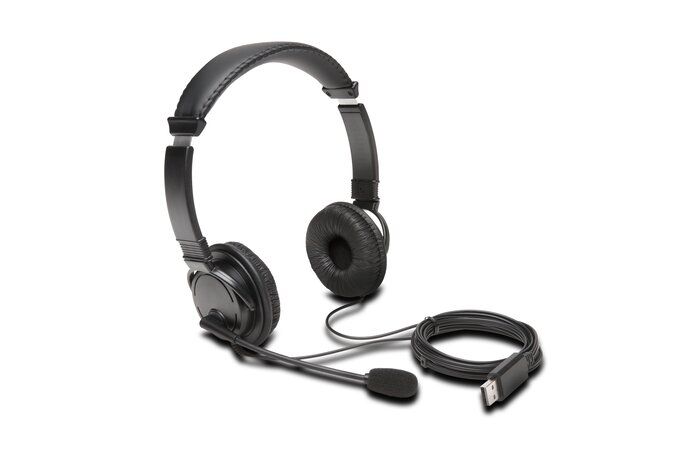 Kensington K97601WW USB Hi-Fi Headphones with Mic Black Kensington K97601WW USB Hi-Fi Headphones with Mic Black