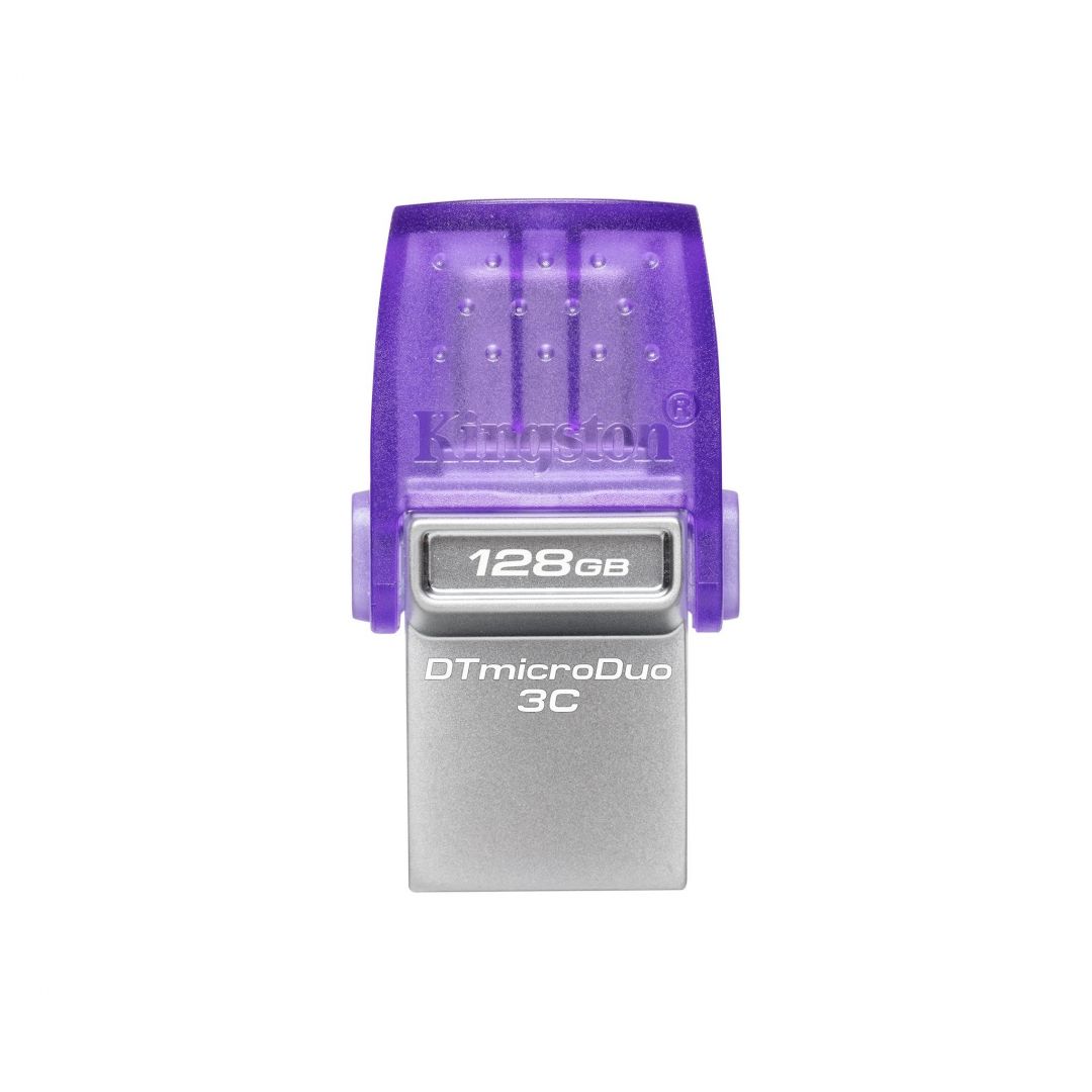USB Flash RAM Kingston 128GB DT microDuo 3C USB3.2 Silver/Purple