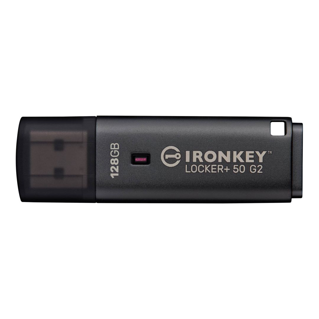 USB Flash RAM Kingston 128GB Ironkey Locker+ 50 G2 USB3.2 Black