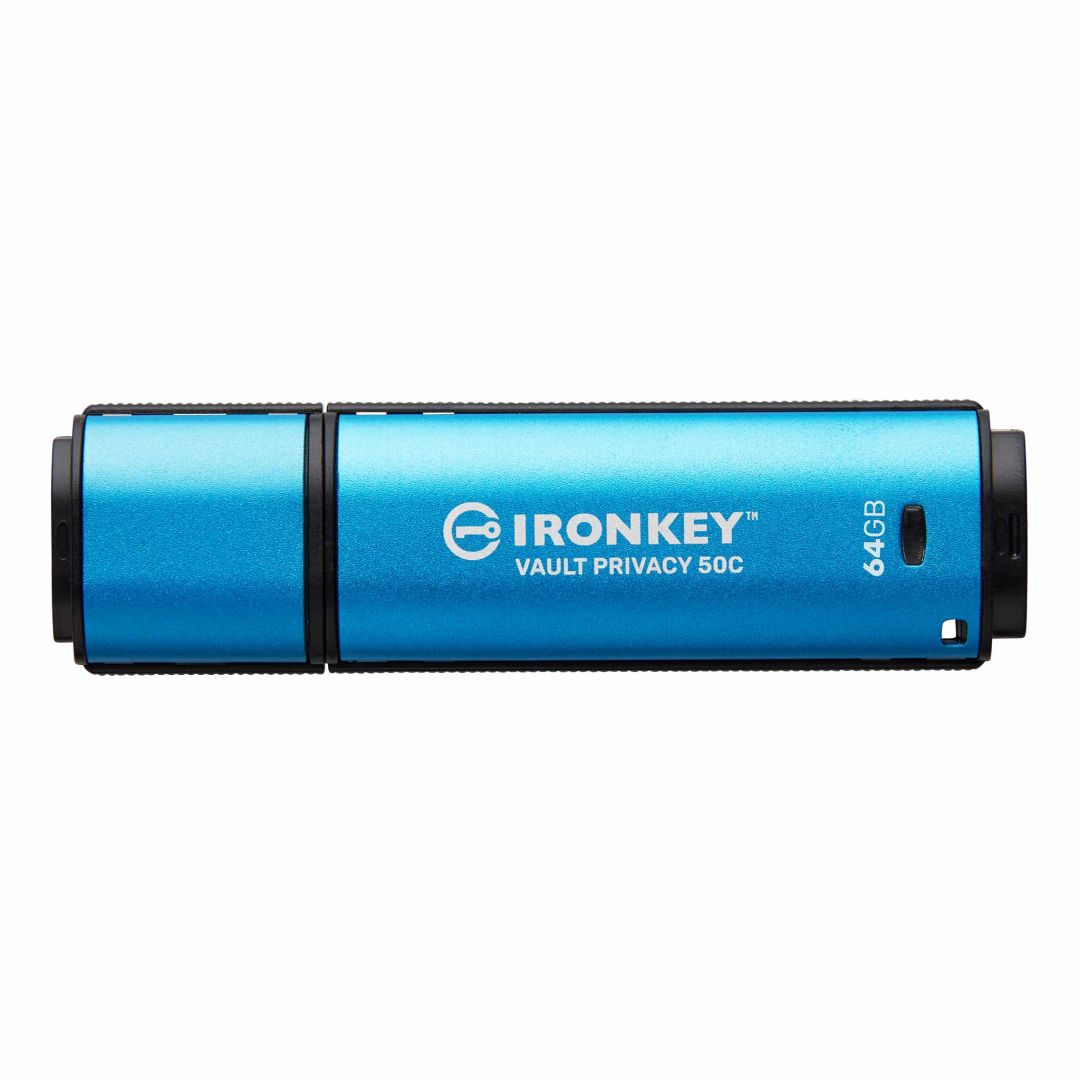 USB Flash RAM Kingston 64GB IronKey Vault Privacy 50C USB3.2 Blue
