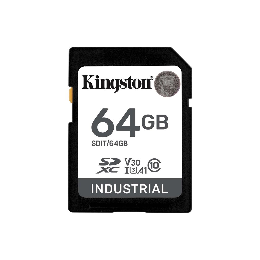 Memóriakártya Kingston 64GB SDXC Industrial Class 10 U3 V30 A1 Memóriakártya Kingston 64GB SDXC Industrial Class 10 U3 V30 A1