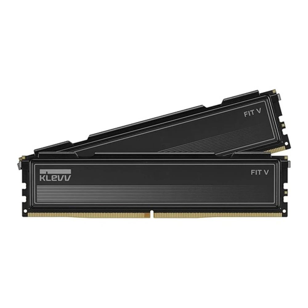 Memória Klevv 32GB DDR5 5600MHz Kit(2x16GB) Fit V for AMD Jet Black Memória Klevv 32GB DDR5 5600MHz Kit(2x16GB) Fit V for AMD Jet Black