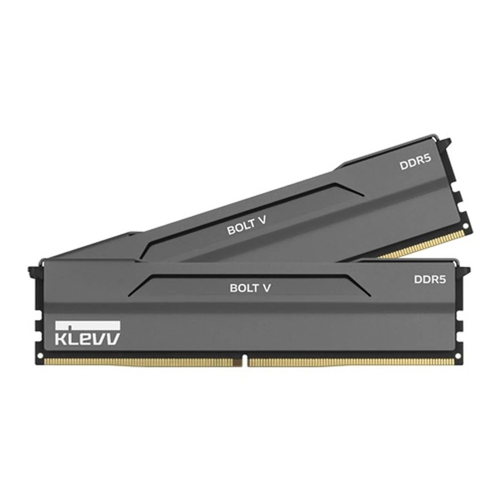Memória Klevv 64GB DDR5 6000MHz Kit(2x32GB) Bolt V Charcoal Grey Memória Klevv 64GB DDR5 6000MHz Kit(2x32GB) Bolt V Charcoal Grey