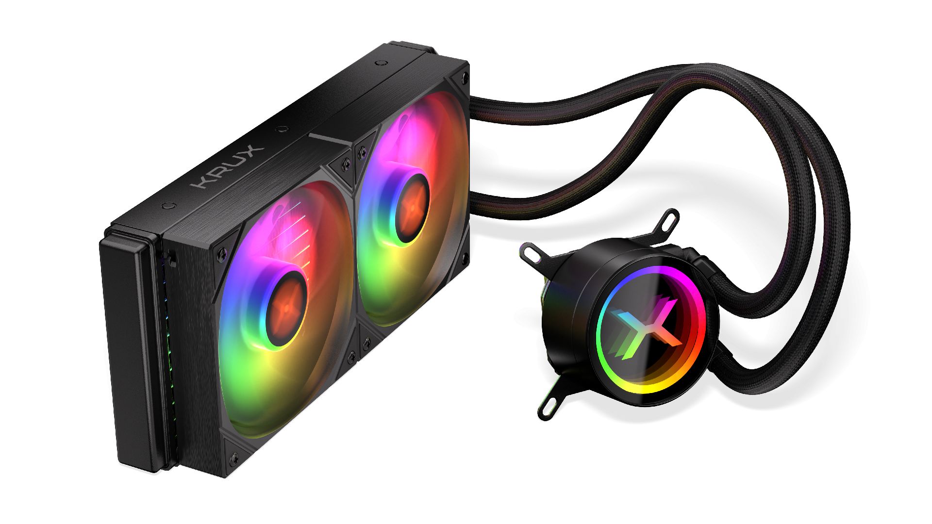 Ventilátorok, Hűtők, Előlapi panelek KRUX HydroX 240 ARGB