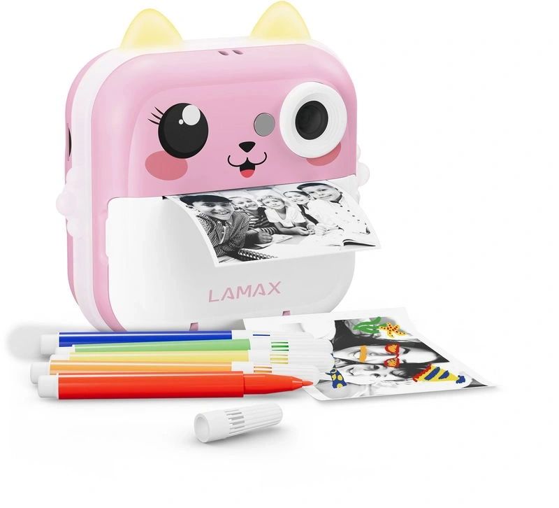 Digitális fényképezőgép Lamax InstaKid2 Plus Pink