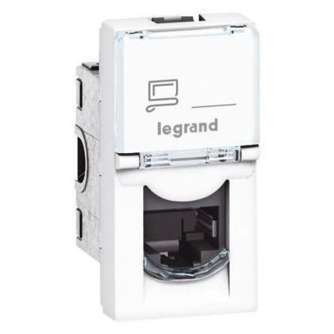 Hálózati eszközök Legrand Program Mosaic LCS2 RJ45 aljzat Cat 6 UTP 1 modul White