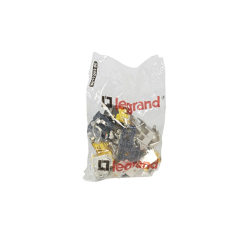 Hálózati eszközök Legrand RJ45 Keystone port Cat6A árnyékolt (STP) LCS2 gyorscsatlakozós 180° 500 Mhz 10xGigabit