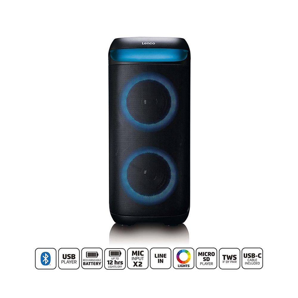 Hangszóró Lenco PA-210BK Bluetooth Speaker Black Hangszóró Lenco PA-210BK Bluetooth Speaker Black