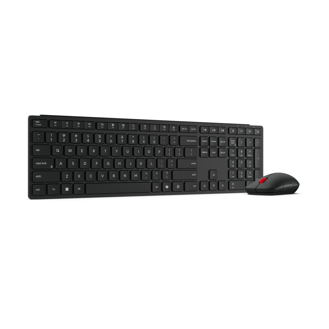 Lenovo Pro 6000 Wireless Bluetooth Multi-Mode Combo Keyboard and Mouse Black HU Lenovo Pro 6000 Wireless Bluetooth Multi-Mode Combo Keyboard and Mouse Black HU