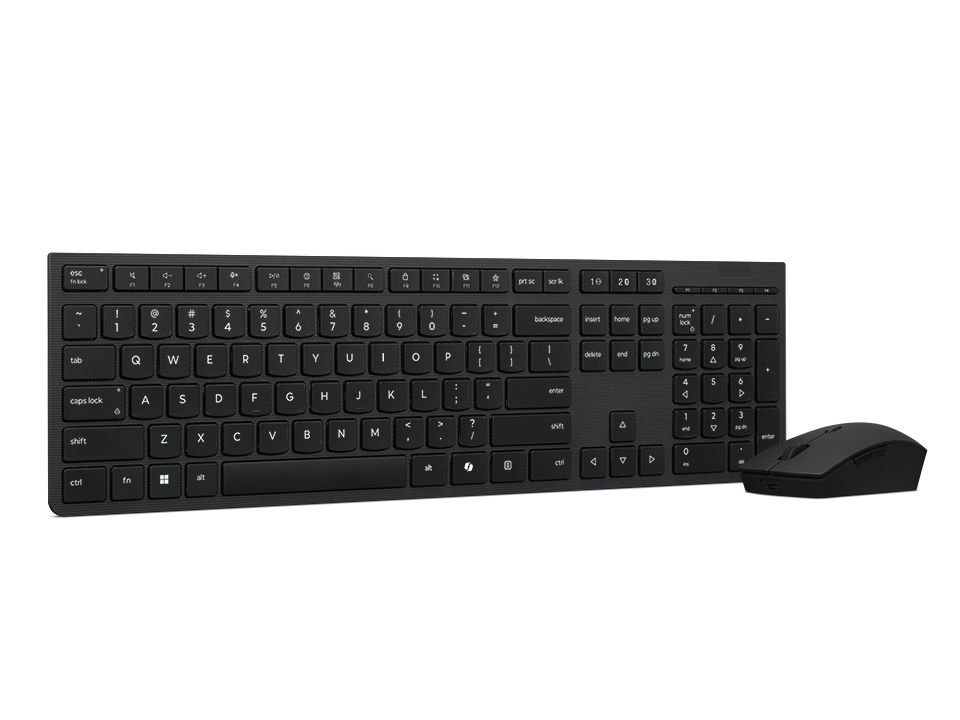 Lenovo Professional Wireless Rechargeable Combo Keyboard and Mouse Black HU Lenovo Professional Wireless Rechargeable Combo Keyboard and Mouse Black HU