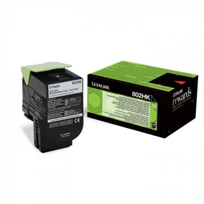 Toner Lexmark 802HK High Black toner Toner Lexmark 802HK High Black toner